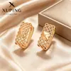 Xuping Brazaletes Rusos Transfronterizos para Oreja, Aros Color Oro de 18K con Incrustaciones de Diamantes, Joyería de Lujo Ligero de Alta Gama al por Mayor para Mujeres