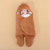 Manta Saco para Bebê Transfronteiriça para Recém-Nascidos, Espessa para Outono e Inverno, Saco de Dormir para Bebê, Swaddle Anti-Susto