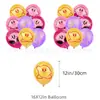 Decoração de Festa de Aniversário do Kirby Tema Transfronteiriço Banner Arranjo Bandeira de Bolo Conjunto de Balões