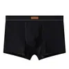 Directo de Fábrica Malla de Seda de Hielo Color Sólido Calzoncillo tipo Boxer Cintura Media Talla Grande Ropa Interior Transpirable para Hombre Venta al por Mayor Dropshipping