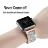 En Stock Correa de Metal con Incrustaciones de Diamantes Swarovski para Apple Watch Adecuada para Apple Watch Series 11, Correa de Reloj para Mujer