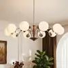 Uau, lustre de sala de estar feito sob medida em estilo vintage com um toque retrô, de alta qualidade, francês Bauhaus, lâmpada mágica de feijão moderna para o hall principal