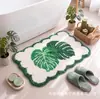 Tapete de Chão Absorvente de Água Imitação de Caxemira para Banheiro Isolamento Térmico para Quarto Tapete de Cabeceira Antiderrapante Fácil de Limpar Tapete para Pés Em Estoque Pode Ser Rotulado