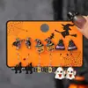 Venta Caliente Transfronteriza Europea y Americana Combinación de Pendientes de Halloween Dibujos Animados Divertidos Cabeza de Calabaza Fantasma Murciélago Elemento Set de Pendientes