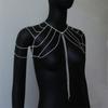 Moda Hot-selling Multicamadas Borla Ombro Corrente Noiva Casamento Desgaste Jóias Acessórios Elegante Feminino Corpo Corrente Ombro Corrente