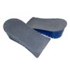 Palmilha de silicone invisível favo de mel duas camadas meia almofada camada dupla almofada de aumento altura do calcanhar masculino e feminino