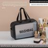 Bolsa de Prevenção de Epidemias com Logo Personalizado Grande Capacidade Portátil de Viagem Bolsa de Lavar Pu Impermeável Fosca Bolsa de Cosméticos Bolsa de Armazenamento
