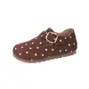 Zapatos Retro Birkenstock para Niños 2026 Primavera/Otoño Nuevo Estilo Zapatos de Cuero Casuales con Correa de Hebilla para Niñas Suela Suave Versátiles Zapatos Individuales