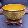 Baifu Bol de Plata Tres Piezas Artesanía de Metal Palillos de Plata Cuchara de Plata Pez Anual Bol de Plata Regalos de Venta en Vivo