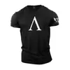 Tótem Espartano Impreso en 3D Transfronterizo Europeo y Americano Nuevo Camiseta Casual de Manga Corta para Hombre Venta Directa del Fabricante Fuente