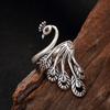 Anillo de Pavo Real Fog Lin para Mujer Anillo Largo Estilo Étnico Retro Mate Personalidad Abierto Anillo Ajustable Outlet de Fábrica