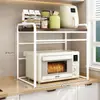 Estante de especias para microondas de cocina, estante de almacenamiento extraíble multicapa engrosado, organizador de encimera para arrocera y horno, un artículo imprescindible para el almacenamiento del hogar