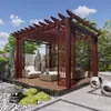¿La madera es propensa a pudrirse, el hierro es propenso a oxidarse? La pérgola de aleación de aluminio para uvas es la solución integral
