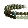 Pulsera de Madera Pulsera de Sándalo Verde Cinco Elementos Mitad Montaña Mitad Agua Femenina Jade Hetian Natural Sándalo Jade del Sur Estilo Chino Nuevo