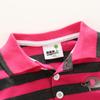 Camiseta de manga larga para niños 2024 estilo coreano polo bordado a rayas para niños top con solapa para bebé descuento de inventario