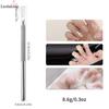 Caneta multifuncional para nail art com sete agulhas, fio Buccelati, multi-cabeça, dobrável, aço inoxidável, cabo de metal, ferramenta para nail art