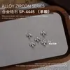 Joyería para Uñas Aleación de Zirconio Cuervo Corazón Cruz Montón de Diamantes Zirconio Oscuro Accesorios para Uñas Decoración