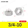 Tuercas hexagonales externas de acero inoxidable 304 M1.6~M30 en stock Tuercas hexagonales estándar alemán Din934 Venta al por mayor de fábrica