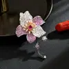 Broches de Alta Gama para Otoño e Invierno, Elegantes Pines de Flor para Traje, Exquisitos Ramilletes, Elegantes Accesorios de Moda Phalaenopsis
