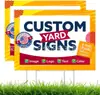 Tablero Hueco de PP Impresión UV a Todo Color Cartel de Jardín Cartel Publicitario de Cartón Corrugado Personalizado Cartel para Césped Exterior