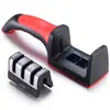 Afiafador de faca de cozinha doméstico manual Pedra de afiar rápida mini afiador automático de ângulo fixo para tesouras