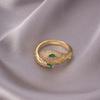 Anillo Europeo y Americano Transfronterizo de Diamante Completo para Mujer, Apertura de Circonita de Gama Alta de Nicho, Anillo Ajustable, No se Desvanece, Venta al por Mayor Versátil