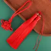 Nudo Propicio Combinación de Borla de Dos Colores Material de Accesorios DIY Borla de Disfraz Antiguo Artesanía de Nudo Chino Borla Colgante para Coche Colgante