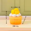 Mini Estéreo Artificial Miniatura Cupcake Casa de Bonecas Feito à Mão DIY Decoração com Cola de Chantilly Acessórios de Comida e Brincadeira