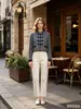 Marca Z Comercio Exterior Transfronterizo Estilo Europeo y Americano Za Ropa para Mujer Primavera 2026 Nuevo Cuello Alto Chaqueta Gris Abrigo para Mujer