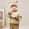 Chapéu de Bebê para Outono e Inverno, Chapéu de Lã Espesso com Desenho de Orelhas para Bebês Meninos, Chapéu de Bebê para Uso Externo no Inverno
