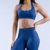 Sujetador de yoga cruzado transfronterizo europeo y americano, camiseta sin mangas de tres capas de alta elasticidad con sujetador incorporado, espalda y hombros bonitos, cuello halter, cómodo y ajustado