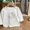 Nueva Camiseta de Manga Larga 100% Algodón Elefantito Ropa de Otoño para Niños Niños Pequeños Niños Niñas Primavera Otoño Top Más Vendido