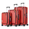 Maleta de ruedas giratorias de 20 pulgadas para viajes transfronterizos con tapa de apertura frontal, estuche de viaje ligero con protección de contraseña en stock