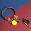 Corda de Mão Estilo Xizang Tecida à Mão Zakiram Corda de Mão Quinto Mestre da Mãe Verde Pulseira Thangka Corda de Mão Estilo Xizang Presente para Mulheres