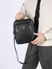 Bolso de negocios simple para hombre, bolso de mano vintage duradero, portátil para compras al aire libre, bolso pequeño cruzado para teléfono móvil