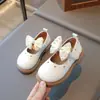Zapatos de Moda y Versátiles para Niñas, Estilo Nuevo Primavera y Otoño 2025, Zapatos Individuales Cómodos Estilo Coreano con Lazo, Zapatos Pequeños de Cuero de Princesa