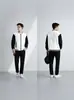 Jaqueta de Baseball Longa Estilo College Outono/Inverno Moda Casual Color Block Masculina