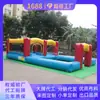 Castelo Inflável Multifuncional Travesso, Combinação de Escorregador e Piscina de Bolinhas com Escalada, Equipamento para Playground Infantil Interno e Externo