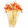 Fábrica en stock al por mayor paja de papel con lazo creativo decoración de fiesta mesa de postres vestido de cumpleaños tapón de botella de pudín enchufable
