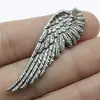 50X17Mm 3.1g Prata Antiga Liga de Liga DIY Acessórios de Joias Pingente de Asa de Animal Voador