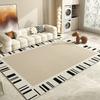 Alfombra Moderna Simple para el Hogar, Alfombra para Sala de Estar, Alfombra para Dormitorio, Alfombra de Noche, Resistente al Desgaste, Fácil de Cuidar, Antideslizante, Alfombra de Pelo TPR