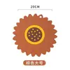 Nuevos manteles individuales resistentes al calor con diseño de girasol, tapetes de mesa engrosados, tapetes resistentes al calor para tazones y platos para uso doméstico, tapetes de PVC para platos y ollas