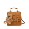 Bolso Escolar de Moda Estilo Retro 2026 Nuevo Mochila Casual de Moda con Diseño Estampado, Textura de Moda, Bolso Elegante para Mujer