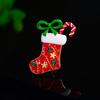 Broche de Navidad esmalte muleta copo de nieve festivo pequeño regalo accesorios suéter cárdigan bufanda decoración versátil