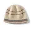 Gorros de Cachemira para Hombres y Mujeres, Engrosados para Otoño e Invierno, a Prueba de Frío y Cálidos, Gorros de Lana de Cachemira Tejidos con Bloques de Color, Gorros Holgados que Cubren la Cabeza