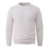 Pulôver Masculino de Gola Redonda Outono e Inverno Novo Estilo Coreano Moda Jovem Tricô em Ponto Trançado Manga Longa Malha Camada Base