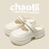 Novos Sapatos de Buraco Eva com Solado Grosso Macio Estilo Ins Popular na Internet Femininos de Verão para Exterior Praia Antiderrapantes Sandálias Baotou