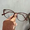Gafas Nuevas Retro Ojo de Gato Qianai para Mujer, Montura Negra de Alta Gama en TR90, Gafas Lisas Estilo Coreano