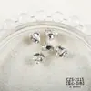 Decoraciones Brillantes para Uñas con Acabado, con Pedrería de Cristal de Alta Calidad con Forma de Huevo de Paloma, Pedrería con Forma de Azúcar Hielo y Pequeños Accesorios para Uñas Portátiles
