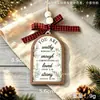 Novedad transfronteriza mejor regalo de inauguración de casa adornos colgantes de madera decoración del hogar decoraciones rojas para árbol de Navidad regalo
